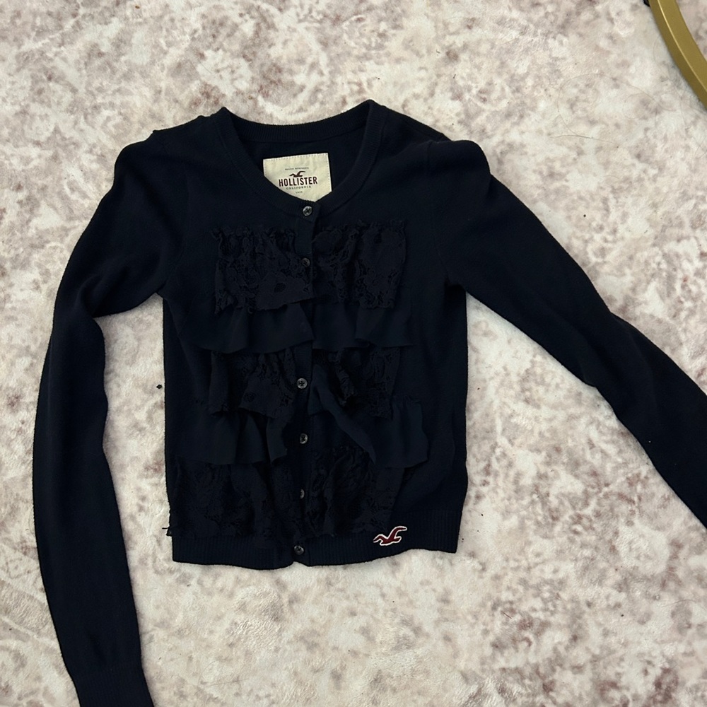 Hollister Women's Navy Cardigan